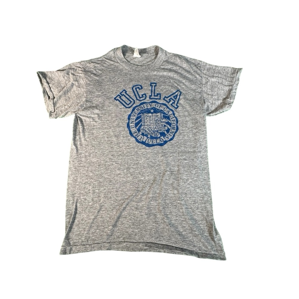 Vintage UCLA Bruins T Shirt Mens Large Gray USA Made College NCAA Graphic Tee